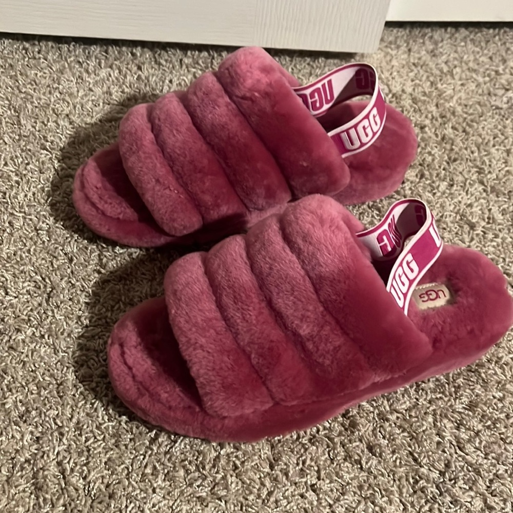 pink ugg slides